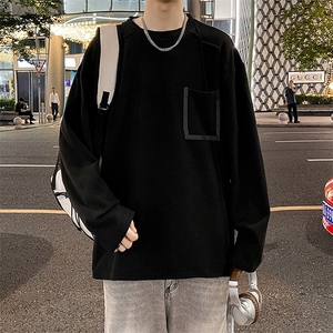德绒卫衣立体切割高级感长袖T恤男上衣打底衫WY0327-P38图片