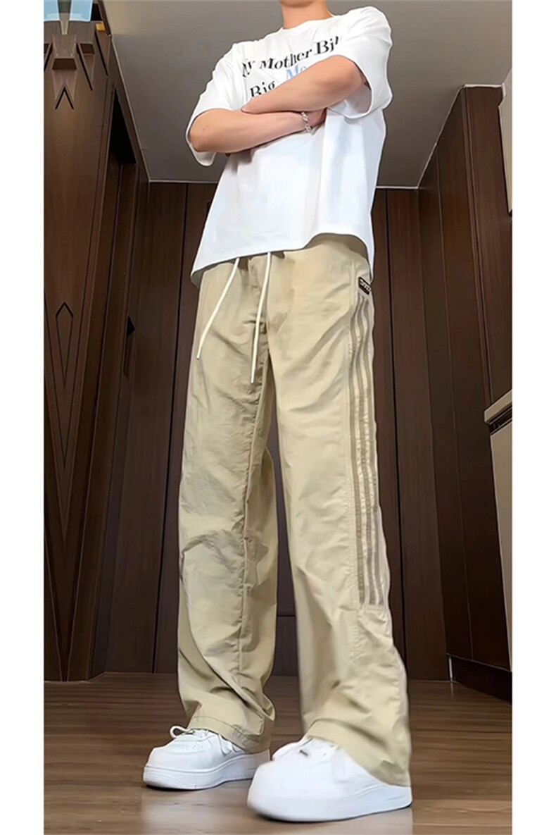 大量现货2025夏季新款潮流痞帅宽松直筒速干休闲裤DY5032-P55,男装休闲裤,电商A178