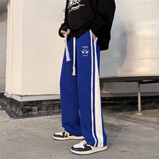 夏季情侣百搭印花休闲裤男大码宽松拖地裤A161-2-K7238-P55，男装休闲裤，电商A161-2