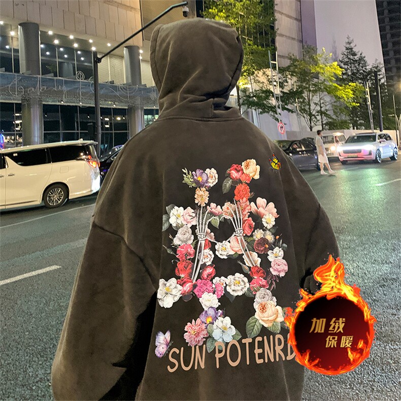 直播品质500克重磅美式做旧水洗卫衣SL1513-常规特P55加绒特P65,男装卫衣,电商A486