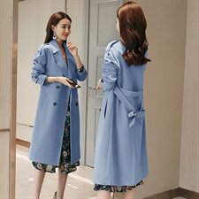 中长款西装风衣女春秋季2025年新款气质收腰显瘦早春今年流行外套，女装风衣，沫晗依美