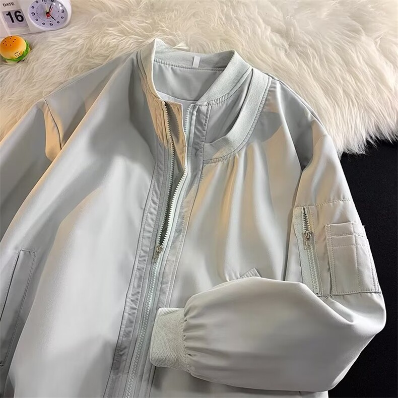 美式ins棒球服外套男女潮牌宽松痞帅设计感飞行员夹克HJ488-P65,男装夹克,星座1008