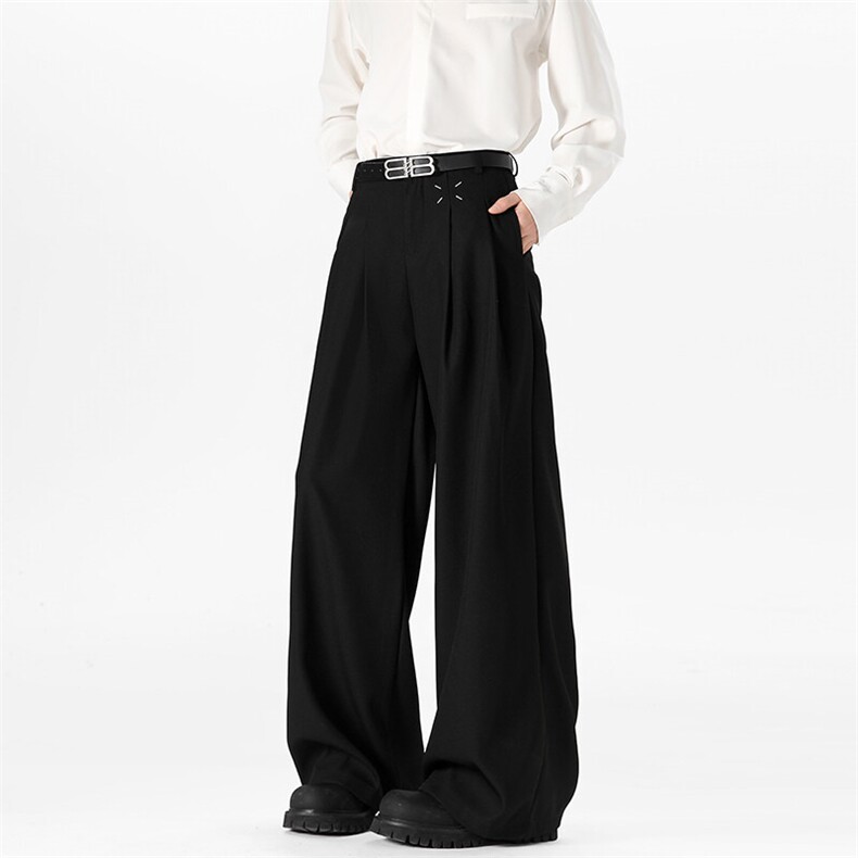 2025春季重磅打褶马吉拉宽松美式西裤XZ806-CK25089-特P39无差价，男装休闲裤，四季星座806