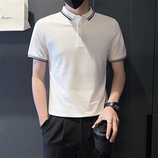 6602-P58翻领polo衫男ins短袖t恤新款夏季痞帅半袖-控78，男装Polo衫，星座603-2