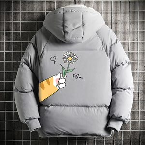 加厚加绒连帽衣男大码服男面包服男 MY16265-P100 网格挂拍图片