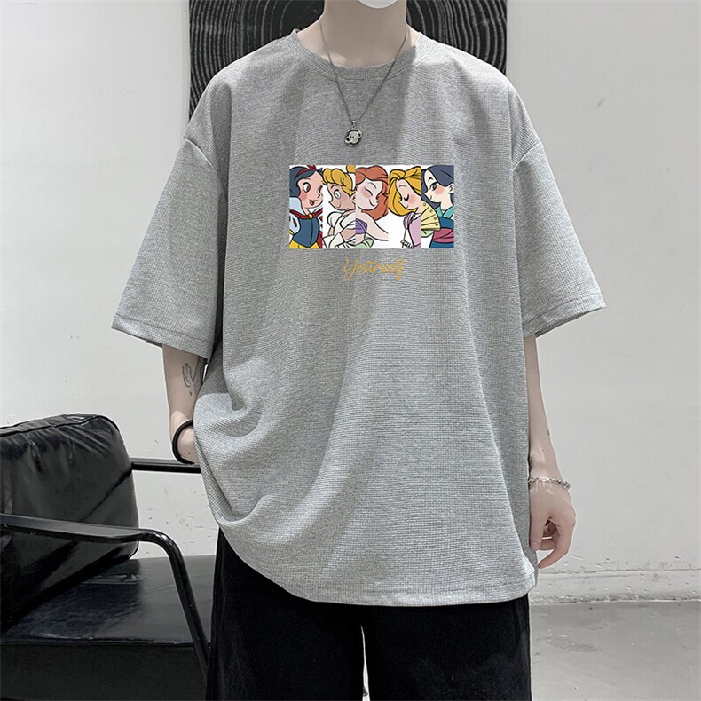 华夫格t恤男短袖男大码五分袖大皂风HT73396-P22,男装T恤,电商A040