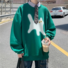高品质！360克重磅秋季潮牌宽松圆领卫衣FY345p35加绒p45控58，男装卫衣，星座610B-1