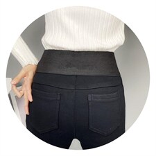 高腰显瘦加绒打底裤M一XXL，女装打底裤，简 影