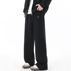 X416B-KL1011-P55控78加绒P65控88重磅加绒加厚垂感百搭男直筒裤，男装休闲裤，星座416B