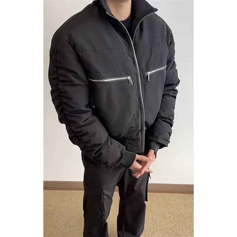 网图BOMBER弯道廓形棉服短款棉衣DY2478-P110夹克DY2476-P90,男装棉衣,星座1213