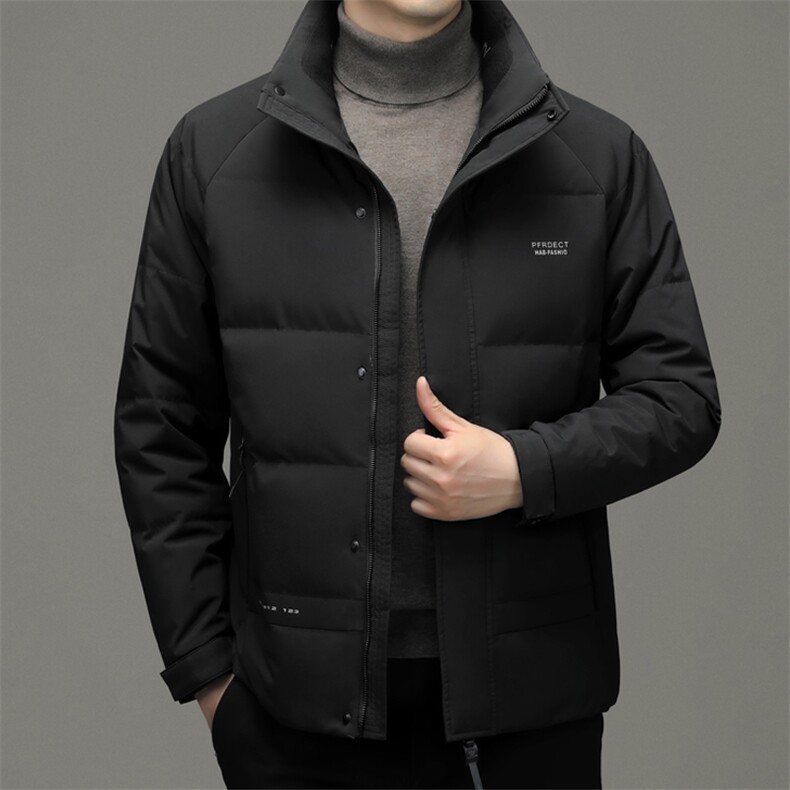 DF6857钱塘2020-2冬季厚款时尚休闲立领中年男士简约羽绒服P230，男装羽绒服，钱塘207-2