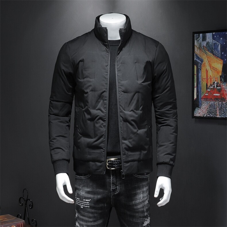跑量款 2021秋冬季新款棒球领羽绒服男  钱塘3029-777 假模图片