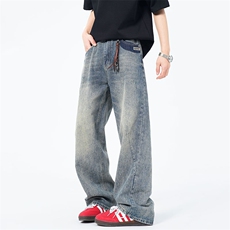 夏季新款简约百搭直筒牛仔裤K2606P60，男装牛仔裤，电商A073