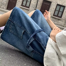 2024新款美式潮牌设计感中裤夏季水洗复古牛仔裤男现货K7686-P36，男装牛仔裤，星座512-3