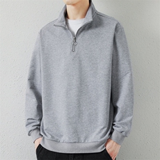 高品质日系翻领拼接长袖POLO衫男士潮款百搭卫衣男PL03-P46，男装卫衣，星座1204