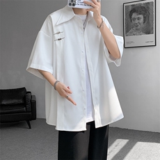 【已下大货】D130-P48控68大码新中式风重磅高品质衬衫，男装衬衫，电商D232