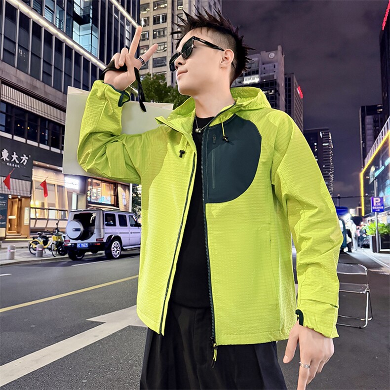 冲锋夹克外套男2025春秋新款青少年户外登山衣服8017-P99控138,男装夹克,电商C208