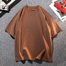25163-特P50短袖T恤男士圆领韩版潮流宽松纯色五分半袖打底衫体恤，男装T恤，电商D310B-1