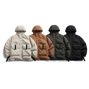 2025冬季新款男日系潮牌连帽白鸭绒羽绒服加厚外套棉衣YR68-F295图片