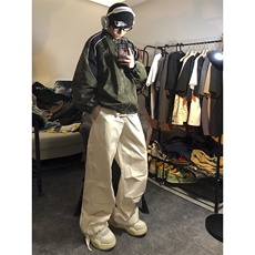 B221美式ins街头hiphop宽松工装休闲裤子LK23122-P65控88，男装休闲裤，电商B221