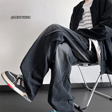 2025秋季新款现货松紧腰设计感牛仔裤M-5XL-NZ8568-特P40，男装牛仔裤，星座417-1（原电商B245）
