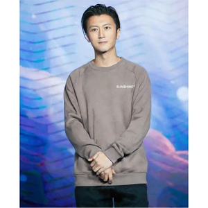 W11男女休闲大码小字母印花圆领长袖卫衣外套学生青少年团队班服图片