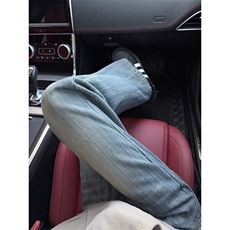 B221美式ins高街暗黑提花修身微喇牛仔裤LK24167-P60控78，男装牛仔裤，电商B221