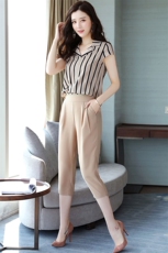 名媛夏季2024年新款大码显瘦运动洋气休闲时尚哈伦裤女，女装休闲裤，贵人树