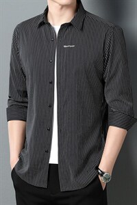 B-N7399男士2023年秋季新款长袖衬衫男韩版衬衣商务休闲男装P56图片