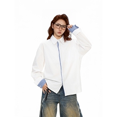 特P50无差价新款春夏季潮流设计长袖衬衫-HS2339女模无影墙，男装衬衫，电商A003