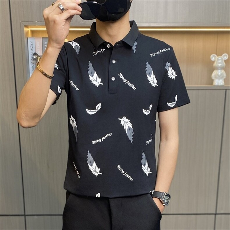 PL001-P35短袖t恤男夏季纯棉冰感带领半袖体恤夏天有领polo衫,男装Polo衫,电商D310B
