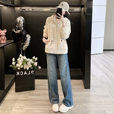 秋季新款时尚宽松连帽外套休闲运动套装女，女装套装/套裙，江南