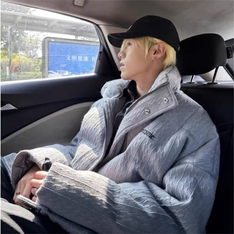 棉衣男款冬季加厚美式高街vibe面包服外套设计感情侣棉服M400-p88,男装棉衣,星座1008