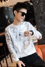 312A-9559-P50秋季社会小伙修身个性卫衣潮流时尚上衣B，男装卫衣，星座312A-5