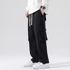 春夏新款工装休闲裤男宽松阔腿裤直筒裤CK2318-P50，男装工装外套，星座717