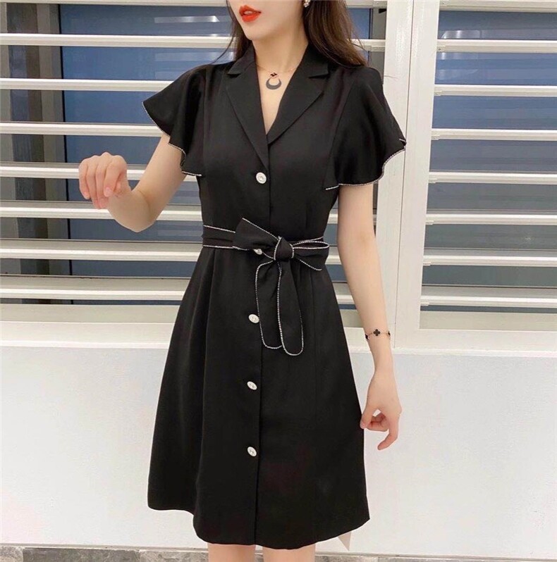 【92098】醋酸包钻气质女人连衣裙，女装连衣裙，迪盛靓点