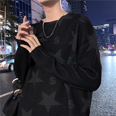 毛衣男韩版潮流宽松圆领毛衣字母有改MY5014P43，男装针织衫/毛衣，星座1116-2