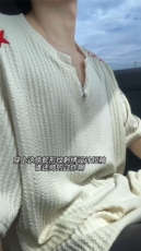 XZ809A/FFF03/特P24/控48美式V领坎肩万针绣花T恤，男装T恤，星座809A(原222-1)