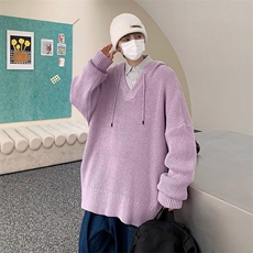 B435P42套头毛衣女秋冬慵懒宽松针织衫韩版卫衣外套小众日，男装针织衫/毛衣，星座512-6