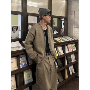 日系百搭慵懒时尚原宿开衫毛衣新款ins流行简约气质文艺潮流图片