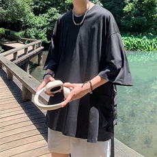 T恤男士韩版潮流高街帅气百搭2026夏季新款ins宽松体恤ST296-P34，男装T恤，星座412-2