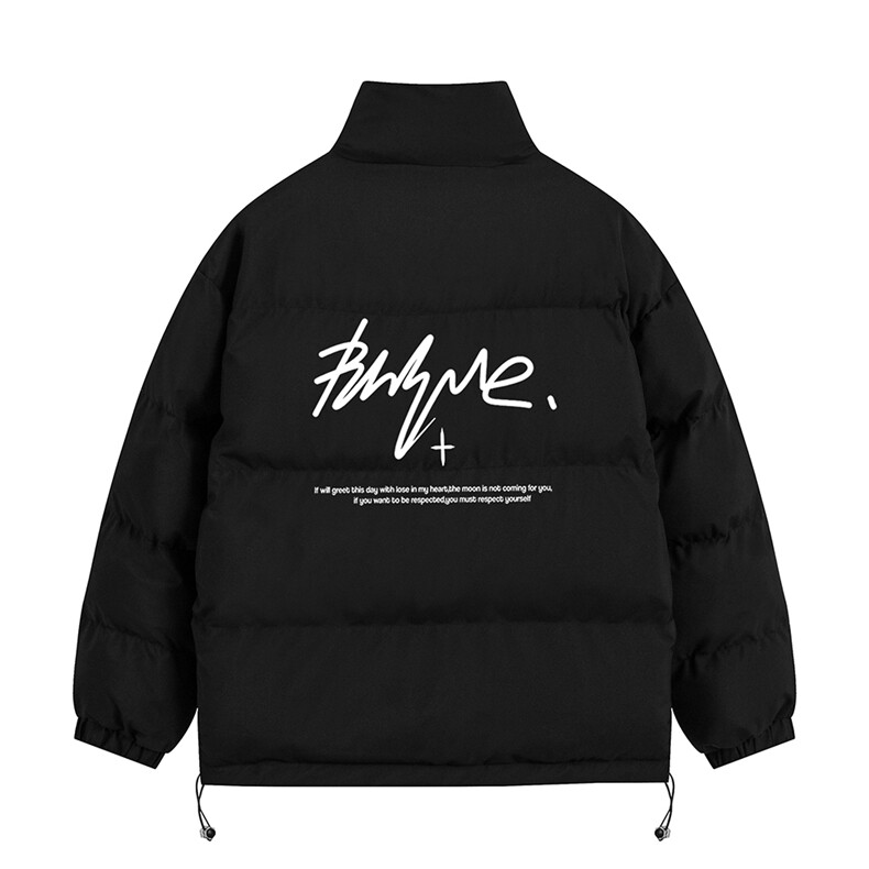 新款平铺创意字母印花时尚立领休闲棉服A247-MY2099特批60控99,男装棉衣,电商A247-1