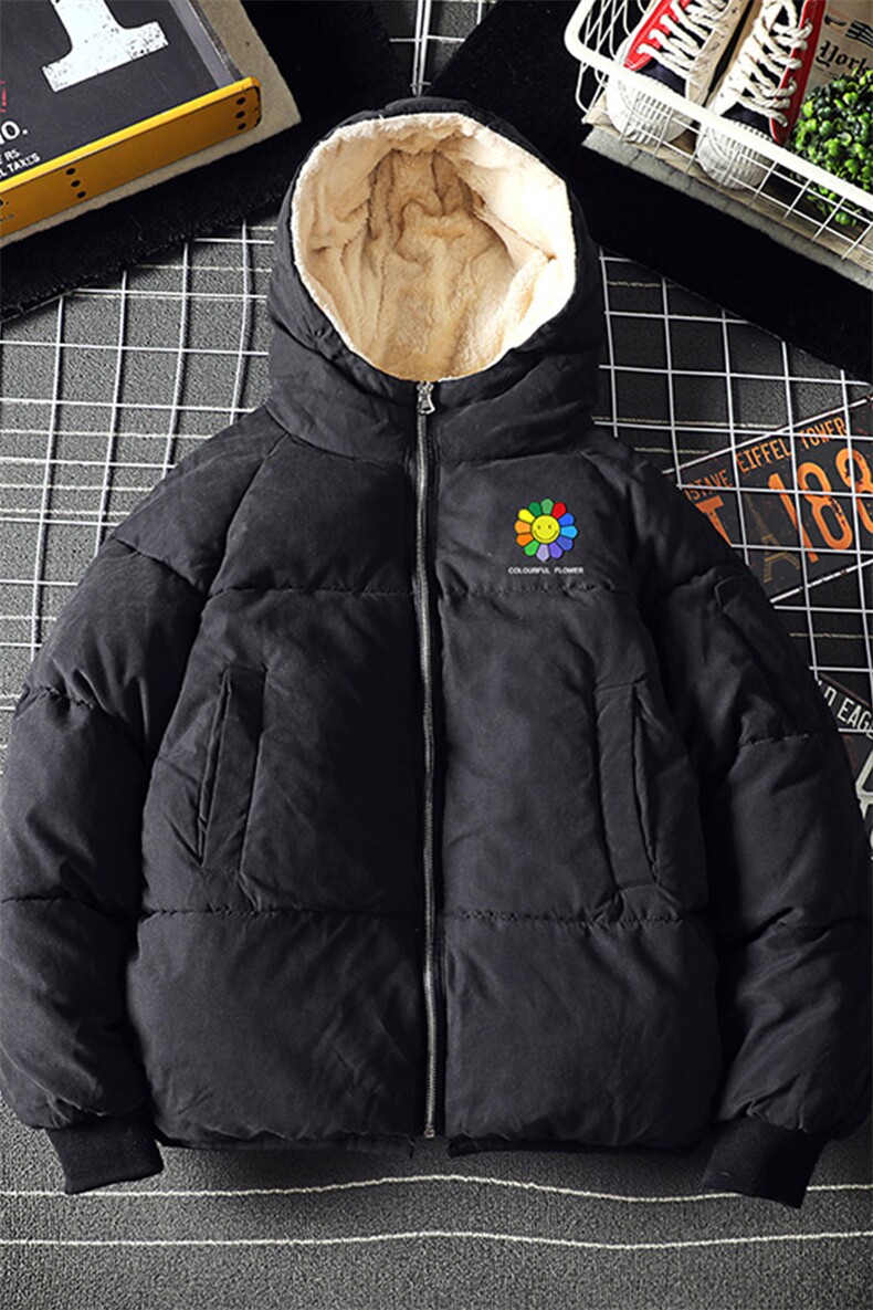 MY16101-P100加厚加绒连帽衣男大码服男面包服男,男装棉衣,电商A040A