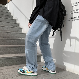 牛仔裤男宽松直筒裤K725P45图片