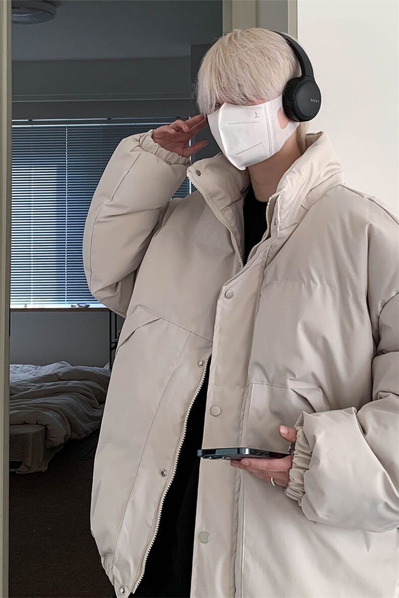 美式高街大口袋立领棉衣外套面包服109特P95,男装棉衣,电商A309
