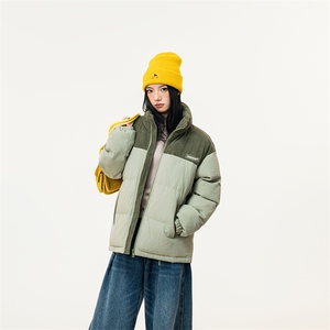 现货新款潮牌棉袄外套玉米格加厚棉衣面包服 A436-0899-P80图片