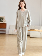 2026春秋季时尚简约大方气质优雅显瘦休闲潮流纯色两件套，女装套装/套裙，独衣靓