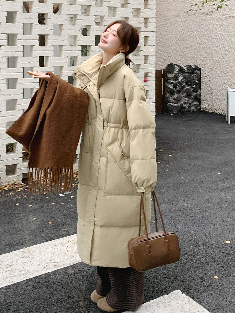 现-货【新款首-发】90%白鸭绒韩版宽松加厚外套1858款-P320-K430,女装羽绒服,浙宝285（原212）