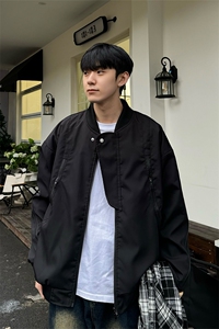 现货 春季新款美式高街棒球服男士潮牌飞行夹克外套Jk06-P85控118图片