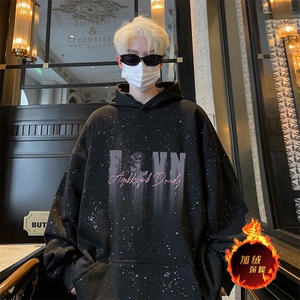 抖音得物高品质重磅全棉二开支持退换 360克满天星连帽卫衣 1009图片